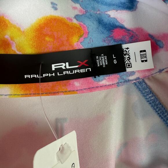 NWT RLX Ralph Lauren‎ Women's Stretch Quarter-Zip Jersey Pullover Sandy Lane XL - Picture 4 of 9